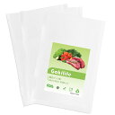【送料無料】Gokilife 真空パック袋 25×35cm×100枚入り - 真空パック機専用袋 真空パックロール 真空ビニール エンボス加工 真空包装袋 専用抗菌袋 脱気密封 鮮度長持ち 食品保存 低温調理用袋 PA+PE安全素材 家庭用 業務用