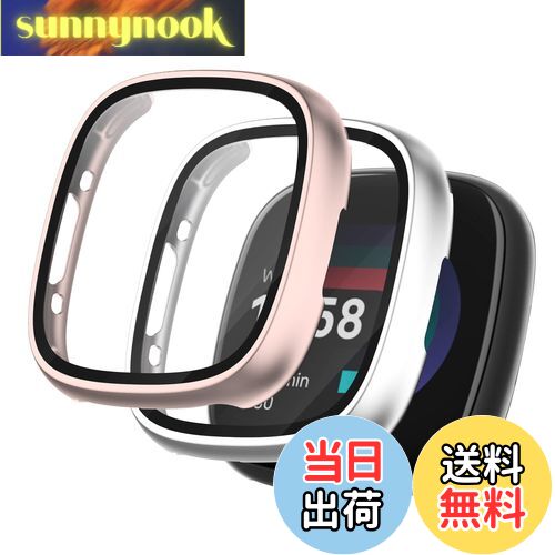 ̵Seltureone 2ĥåȡ Fitbit versa4 / Fitbit sense2 ݸ б PCե졼+饹...
