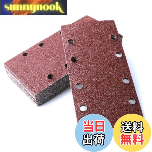 【送料無料】IROKCAKPT オービタルサンダー ペーパー マジック式 #60番 93x186mm 電動サンダー用ペーパー（30枚入）電動オービタルサンダー 木工DIY作業に