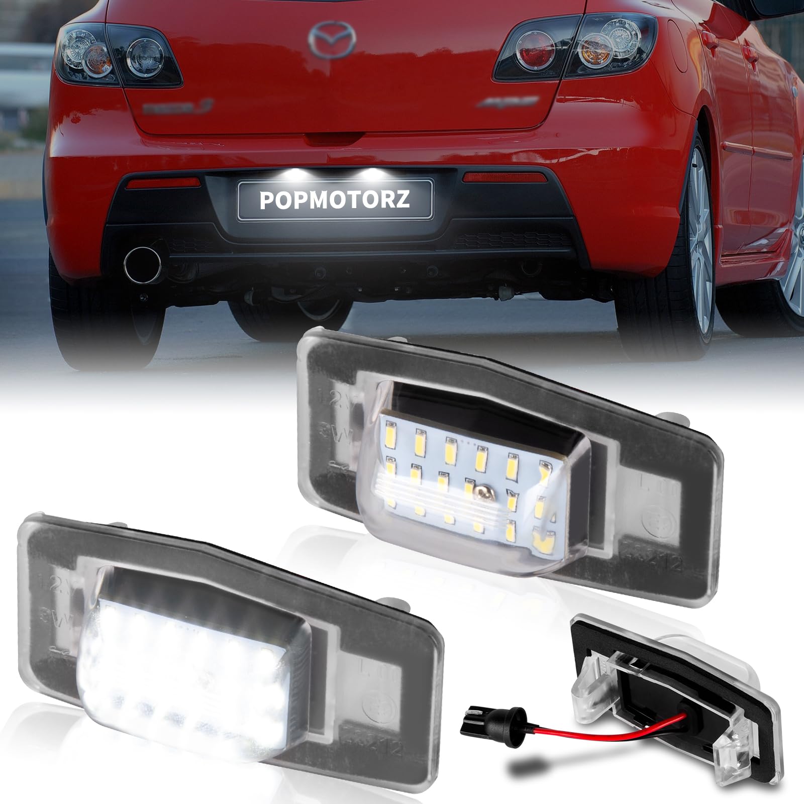 【送料無料】POPMOTORZ マツダ MAZDA ロードスター ナンバー灯 NB MPV LW ファミリア BJ ボンゴ SK ト..