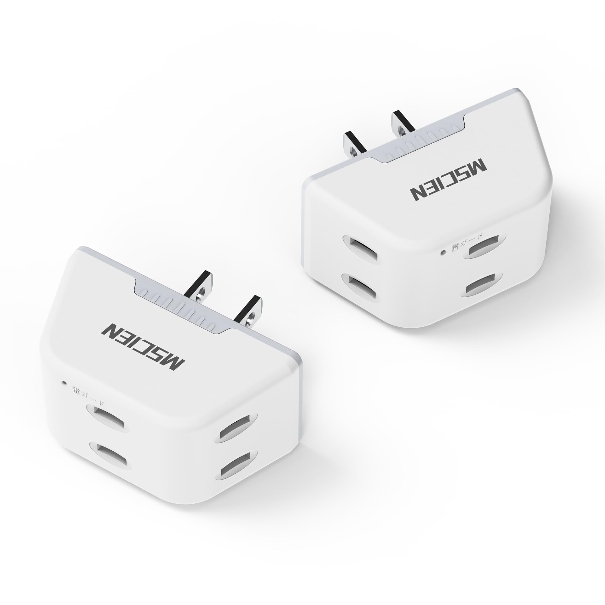 【送料無料】コンセントタップ エムサインMscien 電源タップ コンセント 3口 たこあしコンセント 分岐 雷ガード マルチタップ タコ足配線 タコ足コンセン...