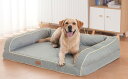 EMME 犬 ベッド 清掃しやすい 防水 ペットベッド ペットソファー 犬用ベッド 洗える さらさら 通気性 蒸れにくい ペットクッション 枕付き クッション性...