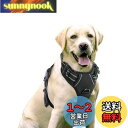 Rabbitgoo 犬 ハーネス 大型犬 20-32KG ソフト かわいい 犬用胴輪 引っ張り防止 負担が少ない首輪 サイズ調整可 夜間反射 抜けない 通気性 咳き込み防止 散歩 歩行補助 老犬介護 しつけ 運動向き 犬 小型犬 中型犬 柴犬 秋田犬 (黒)