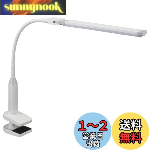 【送料無料】LEDデスクランプ クランプ ホワイト_LTC-LS36-W 07-8616 オーム電機
