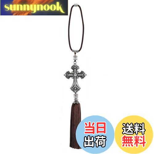 【送料無料】ルームミラー用 十字架 車内 キラキラ カーミラー アクセサリー プレゼント 内装 飾り 雑貨 お守り 風水 車内アクセサリー 吊り バックミラー ...