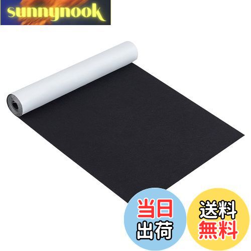 【送料無料】BENECREAT 長さ2m幅40cm 黒色自己接着フェルト生地シート厚さ1mm 粘着性 ジュエリー引き出しボックスライナー コスチュームアート クラフト ハロウィーン