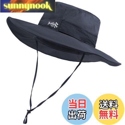 【送料無料】[Bassdash] バスダッシュ 釣り 帽子 つば広 【撥水加工 UPF50+ UVカット 速乾 軽薄】 キャップ メンズ フィッシングハット 日除け帽子 農作業 登山