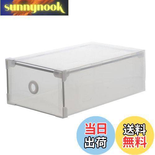 ベストコ シューズボックス 収納 ドロワー ユニセックス ND-9186 クリア