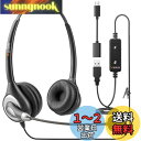 WantekヘッドセットUSB Type-C 両耳 ノイズキャンセリングマイク付きとオンライン制御有線PC用ヘッドホン Skype、Web会議、在宅勤務、業務用、リモートワーク、コールセンターに適用される クリアな通話 超軽量 超快適 【適格請求書発行対象】