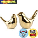 小さな黄金の鳥の像の装飾品現代の装飾品かわいい動物の置物は、リビングルーム、寝室、オフィスのデスクトップ、キャビネットの彫刻を表示します
