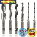 Wolfride 6本セット 六角軸木工ドリルビット 木工?樹脂用ドリルビット 下穴ドリルビット インパクトドライバー用 電動ドリル用 穴径9.5mm 7.9m...