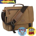 VASCHY メッセンジャーバッグ メンズ, ショルダーバッグ 帆布 15.6インチPCバッグ A4 大容量 19つポケット 斜め掛けバッグ 通勤 通学 旅行 出張 キャンバス ビジネスバッグ ハンドル付き カーキ