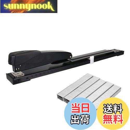 【送料無料】中綴じホッチキス ステープラー ホッチキス針セット 仮綴じ 本綴じ 滑り止めクッション付..