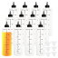 【送料無料】12個セット120ml プラスチックボトルド ロッパーボトル 半透明 目盛り付き プラモデル 塗..