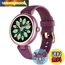 SHANG WING スマートウォッチ レディース 小さめ 腕時計 女性用 Smart Watch Women 1.09インチ高精細画面 iPhone/Android対応 着信通知 24時間 女性生理周期管理 文字盤自由設定 日本語説明書付き Lynn