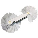【送料無料】LIKENNY ネジピッチゲージ ステンレス製 (メトリック mm 60°24枚 + インチ 55°28枚 + 米国?位60°6枚)合計58種類 ユ...