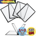 RILIHII メニューブック 8ページ 【5冊セット】メニュー表 A4 (4枚8面) 透明 料理写真入り 保護 汚れ防止 内ページサイズ21x29.7CM
