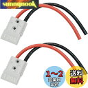 CESFONJER 120A 600V バッテリーコネクター (2 セット)、クイックコネクトクイックディスコネクトバッテリーコネクタ、25cm 6 AWG バ...