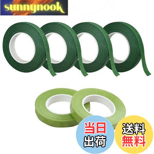 【送料無料】BTtime フローラテープ 6個セット 造花テープ 幅12mm 花の接着剤 手芸 DIY フラワーアレン..