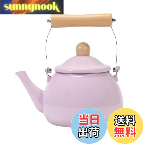 【送料無料】ベストコ やかん ケトル ホーロー 1.8L ピンク IH オール熱源対応 NQ-0114 カリーノ