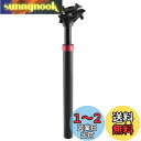 TRIWONDER シートポスト ショックアブソーバー サスペンション マウンテンバイク 27.2mm 28.6mm 30.4mm 30.9mm 31.6mm 350mm 自転車(ブラック, 30.4x350mm(27.2シートポスト + 30.4シム))