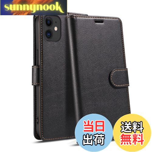 【送料無料】QUEASON 互換品 スマホケース「iPhone 12/12Pro 通用手帳ケース」マグネット式 PUレザー iphone12 用 ケース 耐衝撃 いphone12 pro 用 ケース 手帳型 カード収納 スタンド機能 iphone12pro 用 ケース 携帯カバー 落下防止 全面保護（ブラック）