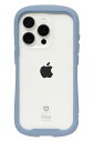 iFace Reflection iPhone 15 Pro ケース クリア 強化ガラス (ペールブルー)【アイフェイス アイフォン15pro 用 iphone15プロ 用 カバー 韓国 耐衝撃 透明 ストラップホール】