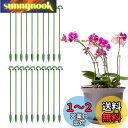 【送料無料】Coollooda 園芸支柱【20本組セット】観葉支柱 植物支柱 花ささえ 観葉植物 支柱棚 花支え ガーデニング 柱 植物サポート ガーデニング 家庭菜園 農業用 園芸用 グリーン 27cm