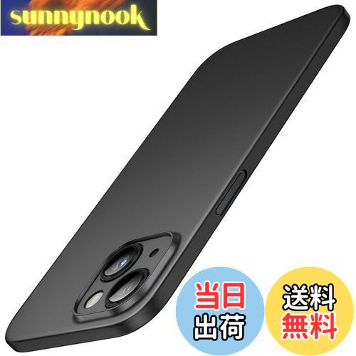 【送料無料】JETech 超薄型 iPhone 15 Plus ケース 6.7インチ専用 カメラレンズカバー 全面保護 軽量 マット仕上げ PPハードミニマリストケース ワイヤレス充電対応 (ブラック)