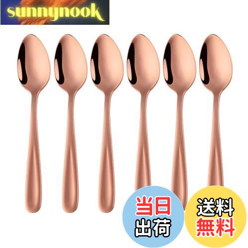 【送料無料】Buyer Star スプーン ティースプーン 6本セット 13.5cm おしゃれ デザート コーヒー デミタススプーン 18-0ステンレス鋼製 鏡...