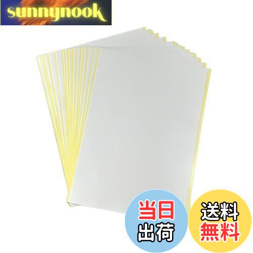 【送料無料】Getrays A4両面接着シート、10枚入A4両面接着シート、透明なクラフト接着テープシート、クラフトアルバムの装飾DIY用の超強力な粘着性のA4...