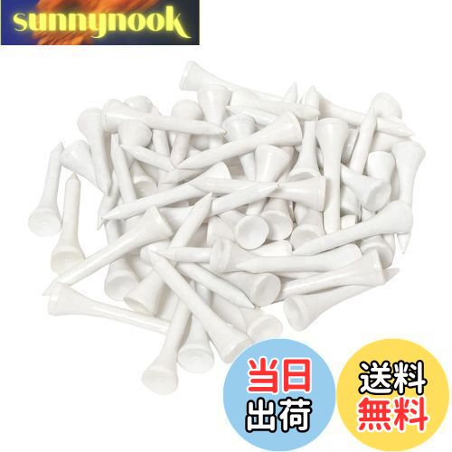 【送料無料】Tabata(タバタ) ゴルフ ティー ウッドティー 白 60本入り 木製 大容量 木製 ゴルフティー ショート ショートティー 40mm GV80...