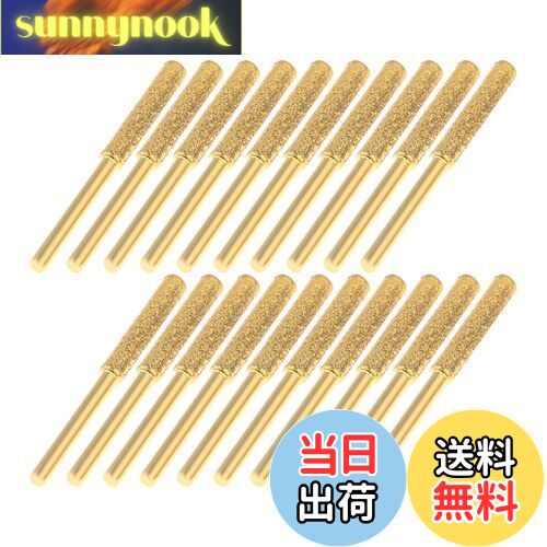 【送料無料】Hicello 研削用ドリルビット ダイヤモンド砥石 円筒形【3mm軸】チェーンソー研削ヘッド回..