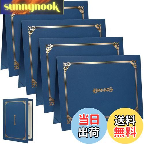 【送料無料】ERINGOGO 賞状入れ 証明書ホルダー 証書ファイル a4 4個 証明書 証書ファイル 紙 ホットスタンプ卒業証書 カバー文書カバー用レターサイ...