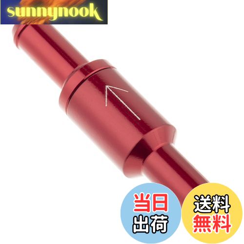 【送料無料】キジマ(Kijima) バイクパーツ ワンウェイバルブ ボールタイプ 6mm 汎用 レッド 105-151