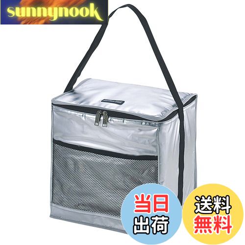 【送料無料】キャプテンスタッグ 保冷バッグ 【容量30L/折りたたみ可】デリス シルバー ソフトクーラー UE-501
