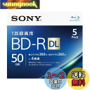 ソニー ブルーレイディスク BD-R DL 50GB (1枚あたり地デジ約6時間) 1回録画用 5枚入り 4倍速ダビング対応 ケース付属 5BNR2VJPS4