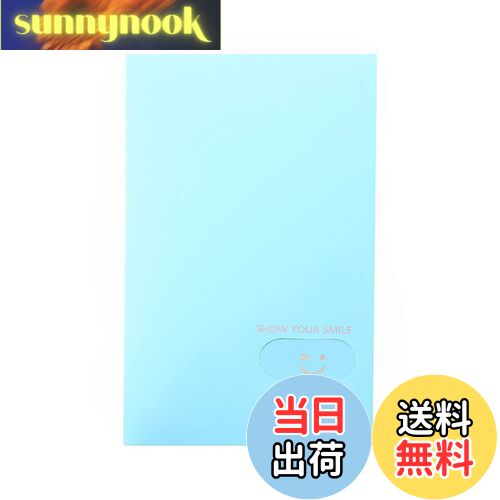 【送料無料】Zhi Jin ビジネス名刺ホルダー カードケース 120枚のカード収納 青 配達3〜5労働日まで