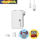 【送料無料】FLEXTAILGEAR MAX PUMP PLUS 電動空気入れ エアポンプ 電動エアーポンプ 携帯ポンプ USB充電式 空気入れ 空気抜く IPX4防水機能付き キャンプ用 浮き輪 インフレータブル玩具 エアマットなど対応(ホワイト)