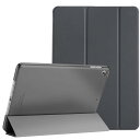 ProCase iPad Mini 5 ケース オートスリープ/ウェイク機能 三つ折りスタンド スマート 超スリム フォリオ保護ケース 半透明フロスト バックカバー 対応端末:Apple iPad Mini 第5世代 2019発売 7.9" (A2133 A2124 A2126)-グレー