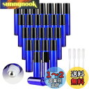 luckinsell 10ml ロールオン 容器 遮光瓶 アロマオイル ガラスボトル 小分け 詰め替えボトル エッセンシャルオイル ブルー (24本セット+スポ...