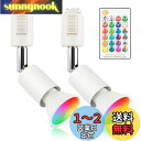 xydled ダクトレール スポットライト GU10 RGBW 16色 調光調色 40W形相当 LEDスポットライト 広配光 ライティングレール 照明 記憶機能...