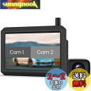 AUTO-VOX W7PRO ワイヤレス バックカメラモニターセット 無線 バックモニター デジタル信号 高い安定性 干渉なし IP68防水 HD画像 暗視機能...