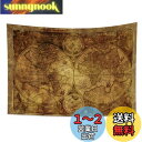 Qinunipoto タペストリー 世界 地図 レトロ 東 西半球 コンパス レトロ ヴィンテージ 装飾布 大判 100x70cm インテリア ヨーロッパ風 多...