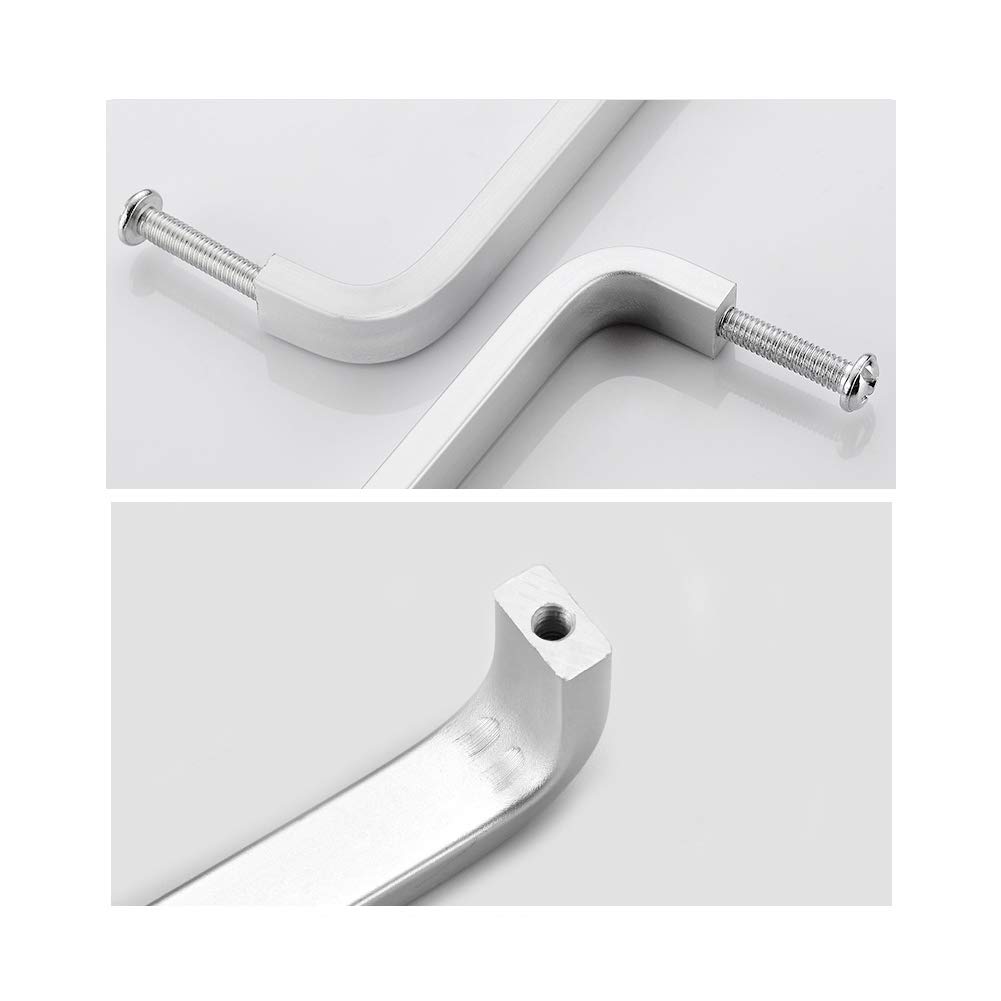 【送料無料】Amilala 取っ手 取手 ドア取っ手 ハンドル ドアハンドル 金具 ノブ ドアノブ ドレッサー タンス キャビネット 食器棚 引き出し ドアハンドル アルミ合金製【軸距96mm/ネジ付き/8個セット】
