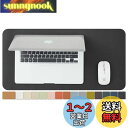 ナチュラルコルク &PU両面デスクマット、大型マウスパッド、デスクプロテクター、防水キーボードマット、オフィス/家庭/ゲーム/装飾に最適(ブラック、60cmx30cm)