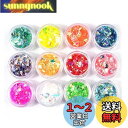 YFFSFDC クラッシュ ホログラム 12色セット ネオンフレーク 素材 手芸 レジン 封入 パーツ ネイルアート ラメフィルム