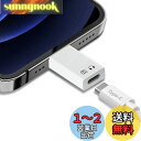 Beraypoo タイプC 変換アダプタ iPhone/iPadに適用 安全充電 データ伝送 USB-C (メス) - iOS (オス) Type-Cジャック接続 変換コネクター OTG機能搭載 出力 データ転送可能 (ホワイト)
