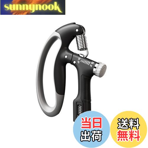 【送料無料】GreenGee 握力増強器 エクササイズ 握力グリッパー カウンター付き 10-100kg 負荷調整可能 ハンドグリッパー ストレス解消 リハビリ器具 テニス 野球 握力強化訓練 握りやすい 滑りづらい 男女兼用 ポリプロピレン (黒) 【送料無料】GreenGee 握力増強器 エクササイズ 握力グリッパー カウンター付き 10-100kg 負荷調整可能 ハンドグリッパー ストレス解消 リハビリ器具 テニス 野球 握力強化訓練 握りやすい 滑りづらい 男女兼用 ポリプロピレン (黒)