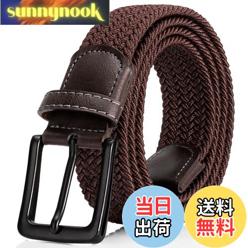【送料無料】[EsengNoyi] ベルト メンズ ベルト メンズ カジュアル 編み込み メッシュベ ...